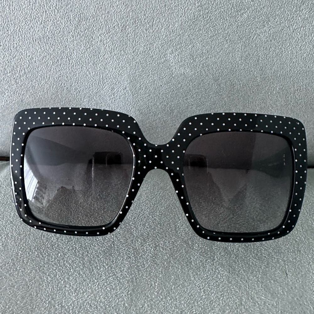 Dolce and Gabbana authentic black sunglasses with polka dot